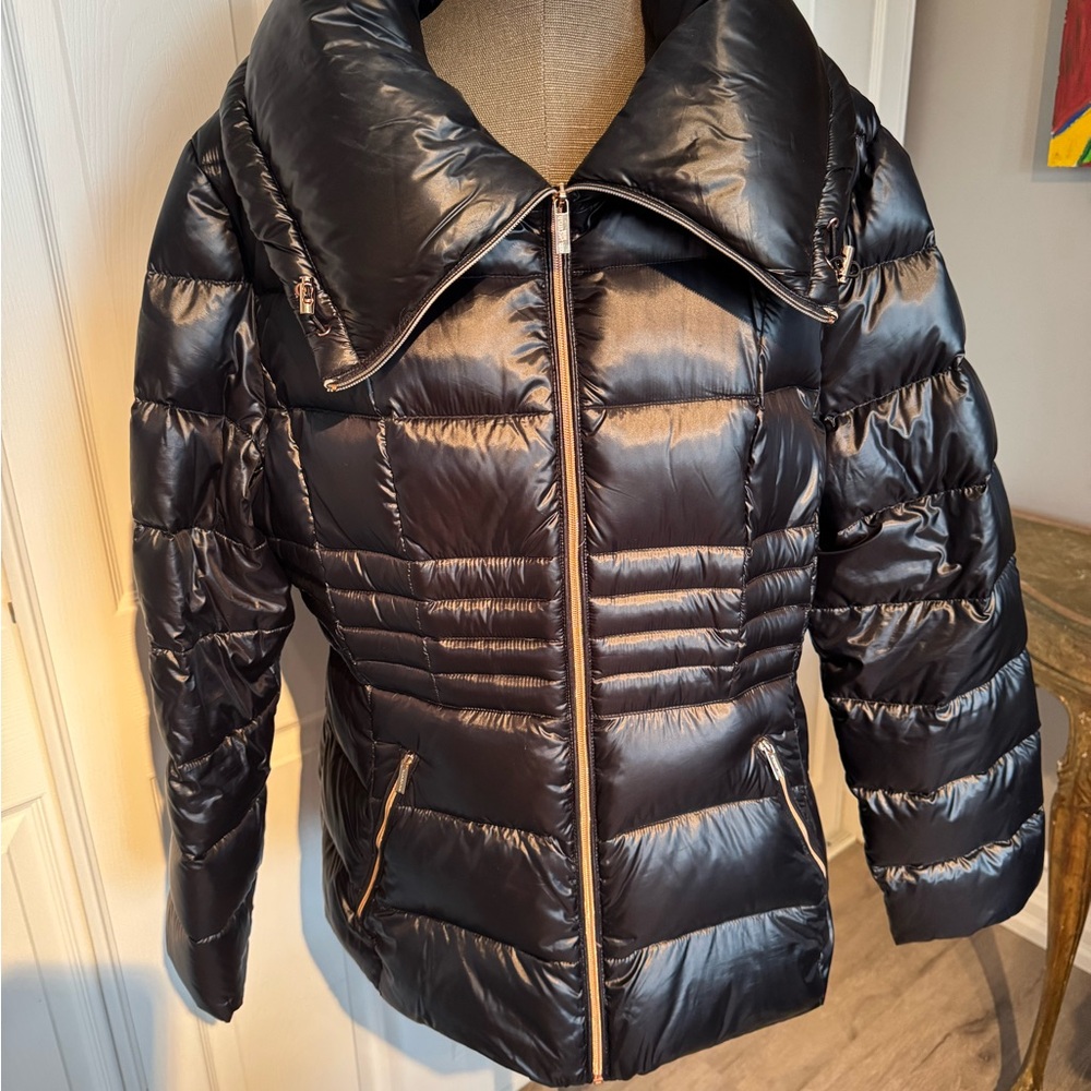 Karl Lagerfeld Women's Packable Black Puffer Jacket